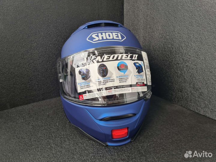 Новый шлем shoei Neotec 2 синий мат (М 57-58)