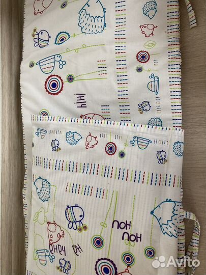 Детское постельное белье + бортики для кроватки
