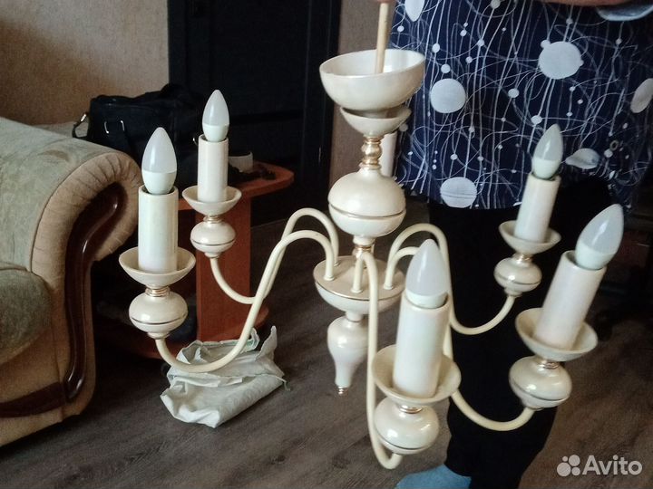 Люстра потолочная бу