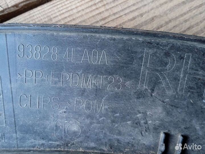 Nissan qashqai j11 2014 Накладка крыла заднего