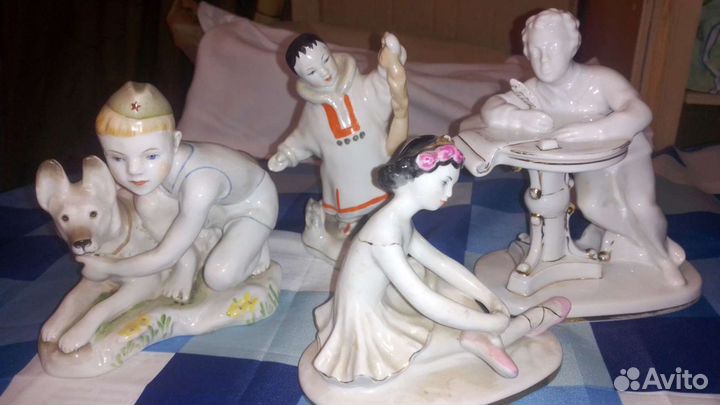 Фарфоровые статуэтки времен СССР