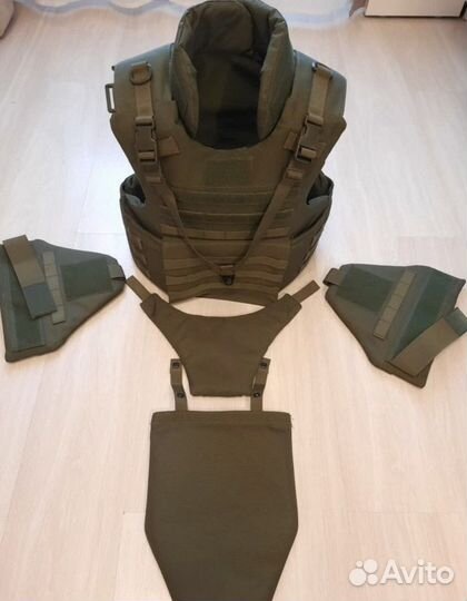 Бронежилет плитник бр5 + баллистика, напашник, шея