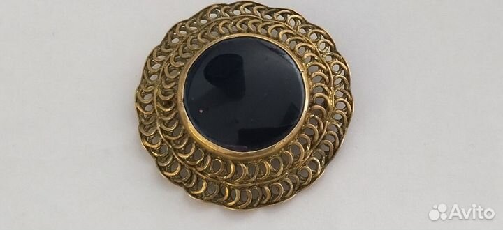 Брошь.4.5см, латунь.винтаж