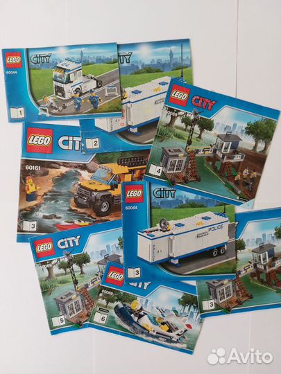 Lego россыпью с инструкциями, 6,5 кг