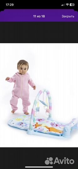 Развивающий коврик с пианино