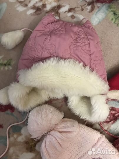 Шапочки на девочку 1 год