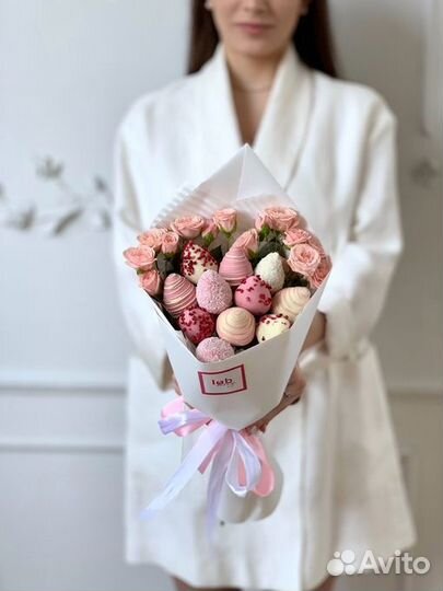 Букет из клубники в шоколаде