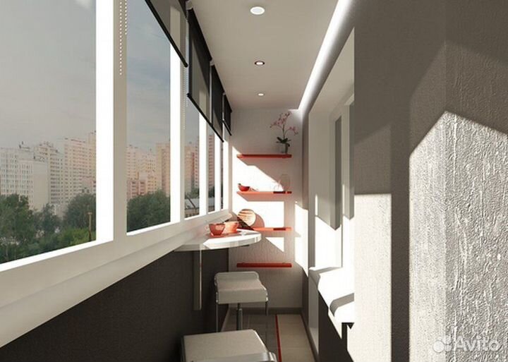 Остекление балконов и лоджий. Отделка балконов