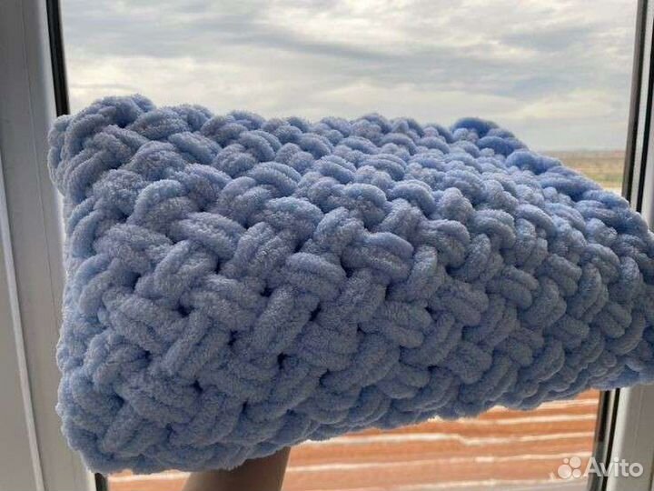 Плед детский вязаный ручная работа