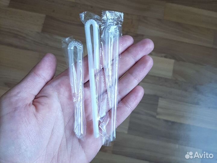 Трубочки от сока запечатанные