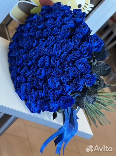 101шт Синий Роза