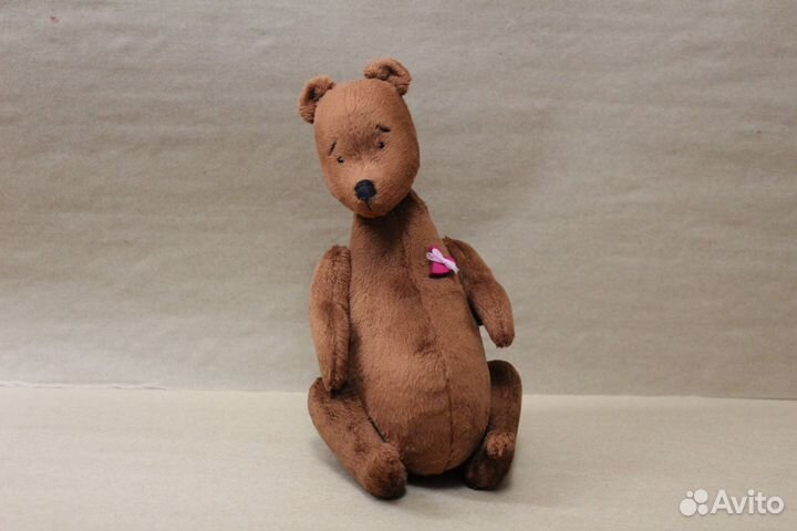 Тедди мишка с сердечком. Игрушка ручной работы