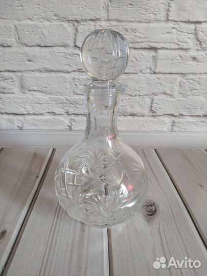 Графин хрустальный новый