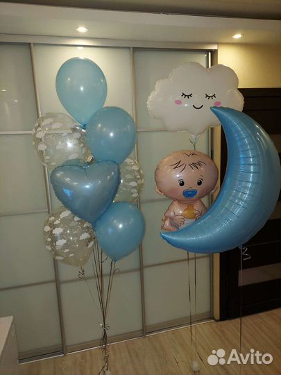 Гелевые шары на выписку с доcтавкой, все районы