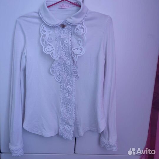 Блузка розовый какаду 134