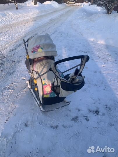 Санки коляска nika