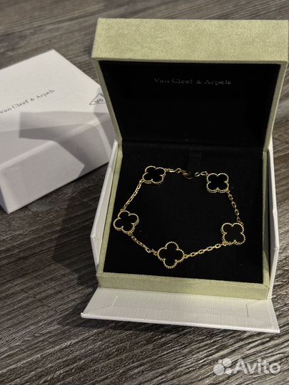 Браслет Van Cleef оникс
