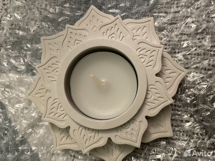 Подсвечник лотос + подставка