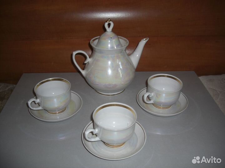 Чашка-кружка Гжель с именем, Чайный сервиз