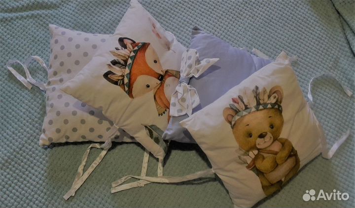 Бортики в детскую кроватку бу