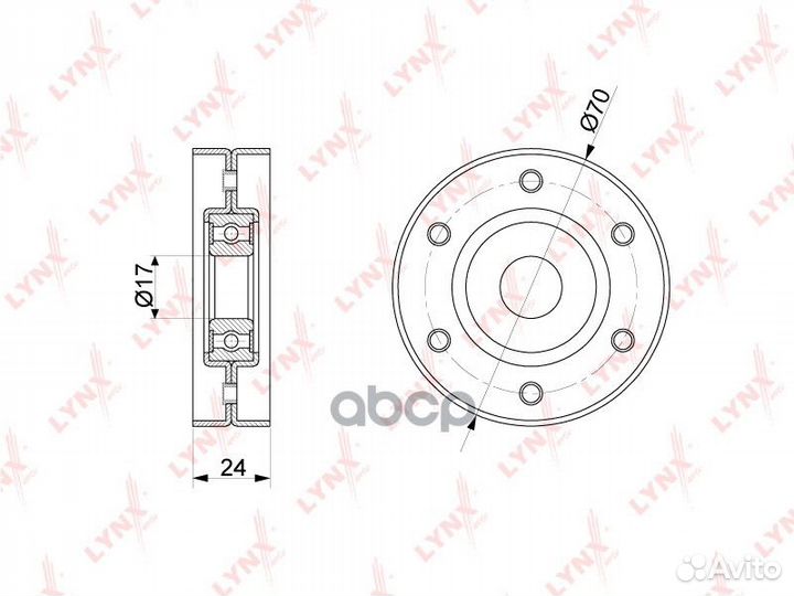Ролик натяжной навесного оборудования PB5213 LY