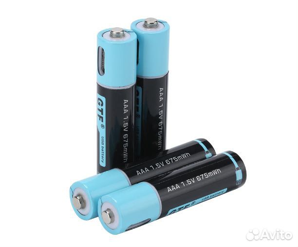 Аккумуляторы Li-Ion AAA/AA 1.5В microUSB 2 и 4шт