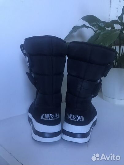 Дутики зимние 38, сапоги с мехом alaska