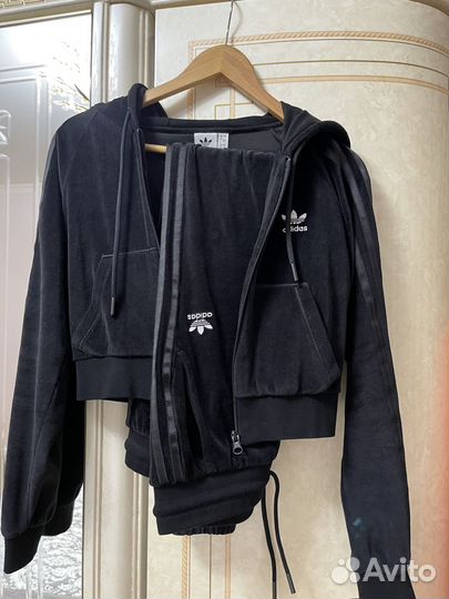 Велюровый спортивный костюм Adidas р S оригинал