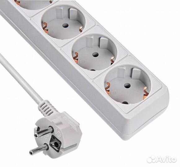 Сетевой фильтр 3,0м Buro 500SL-3-G (5 розеток) сер