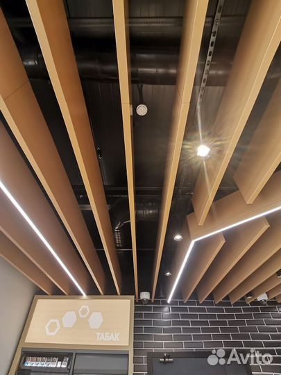 Потолочная Кубообразная рейка в цвете RAL