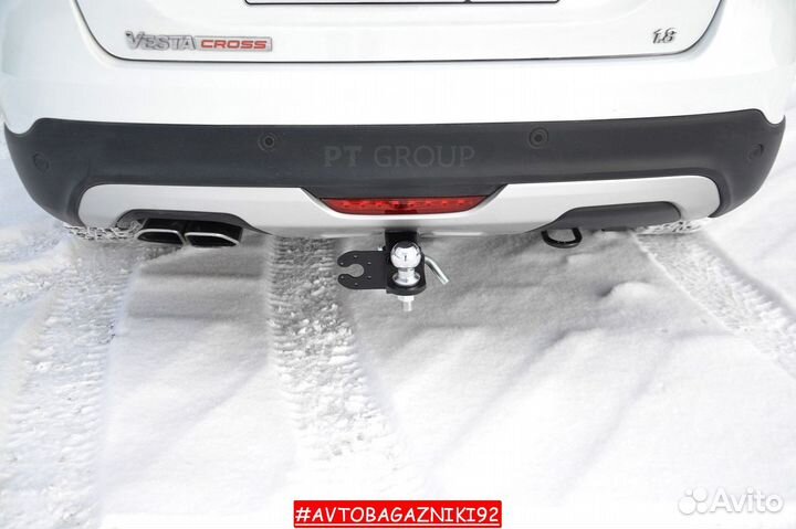 Фаркоп (тсу) под квадрат для LADA Vesta