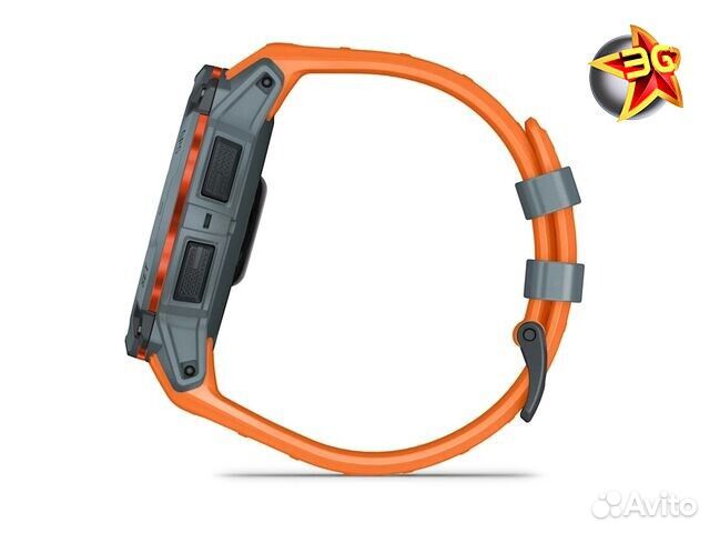Часы Garmin Instinct 3 50 mm Solar Grey Orange 010-02935-01