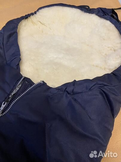 Меховой конверт в коляску овчина