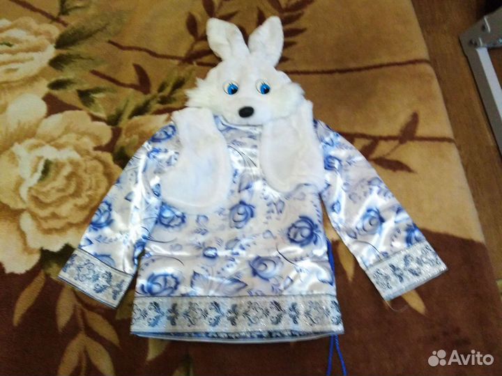 Карнавальный костюм Заяц для мальчика 92