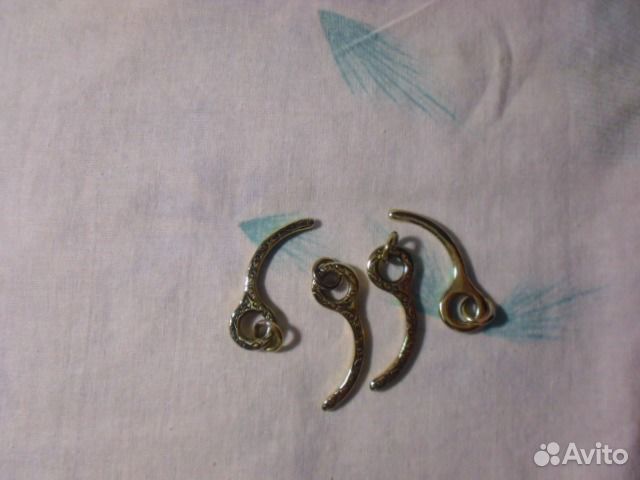 Парашютная шпилька сувенир из бронзы - подвеска