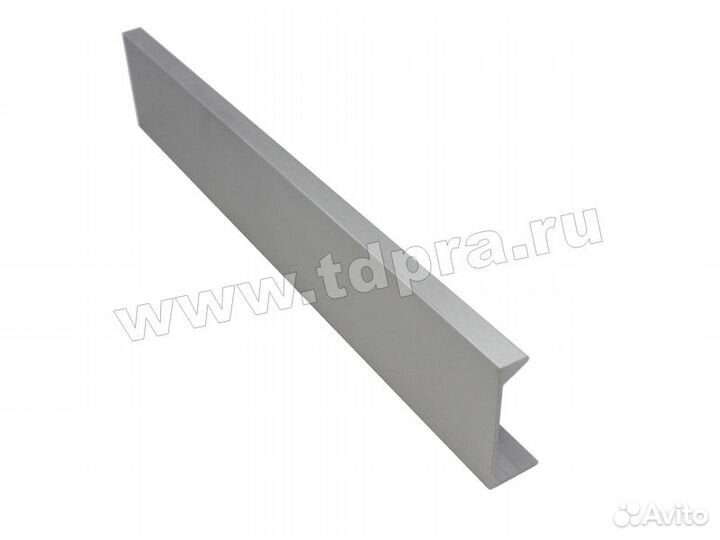 Профиль-ручка 192мм крепление саморезами алюминий