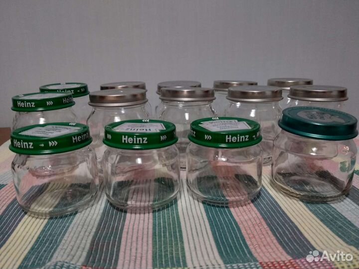 Банки стеклянные из под детского питания, много