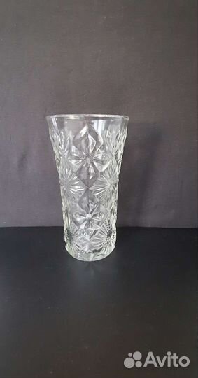 Новая ваза стекло СССР с клеймом усз
