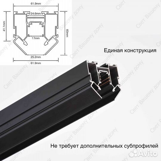 Магнитные треки и светильники для шинопровода