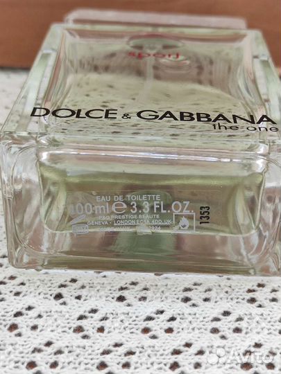 Dolce Gabbana the one Sport оригинал остаток