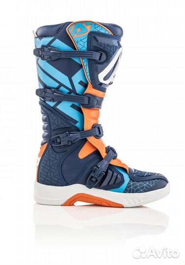 Мотоботы кроссовые Acerbis X-team blue/orange 41