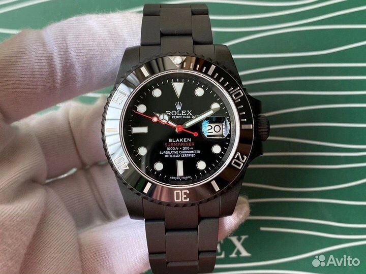 Часы Rolex Single Red Submariner Date LN (black, D