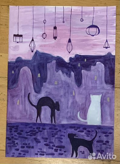 Старая детская картина