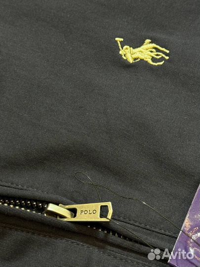 Бомбер Polo ralph lauren винтажная черный