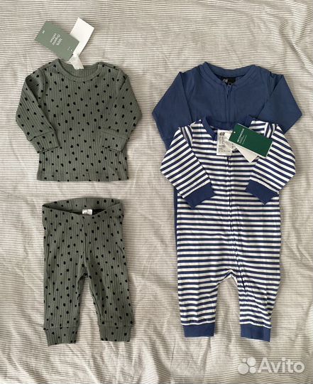 Новая одежда H&M для новорожденных 50 56 62