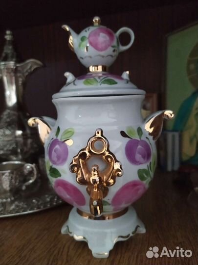 Сахарница самовар СССР