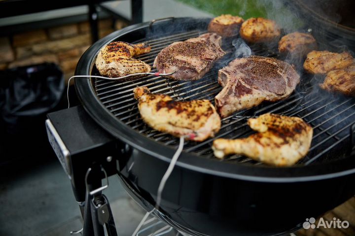 Угольный гриль Weber Summit Kamado E6, 61 см, черн