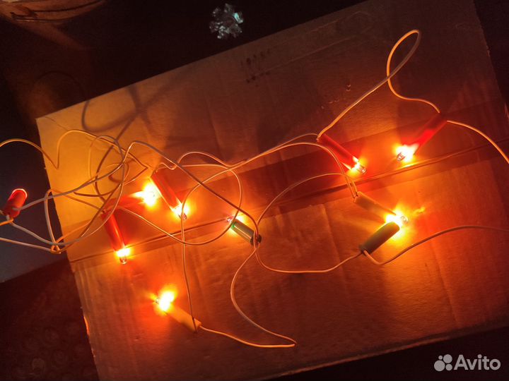 Гирлянда СССР ёлочная новогодняя винтаж