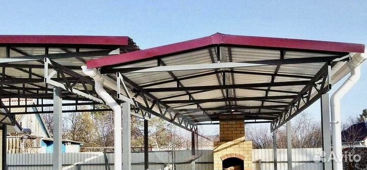 Навесы из профлиста