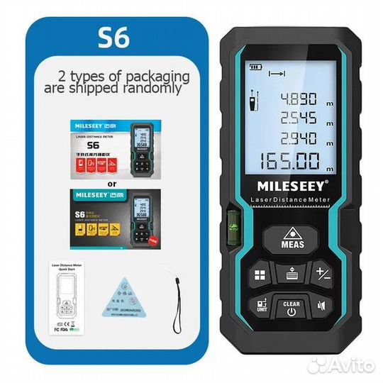 Новый лазерный дальномер mileseey S6, 40м